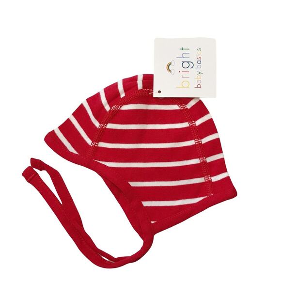 Hanna Andersson 100% Organic Cotton Red Bright Baby Basics Pilot Cap XXS 0-3M - Picture 1 of 3